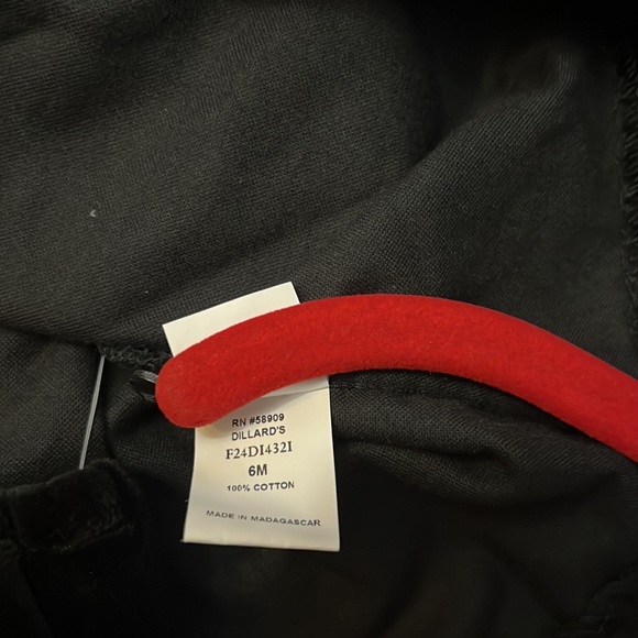 Edgehill Collection Short Sleeve Velvet Lace Babydoll Dress - Picture 6 of 9